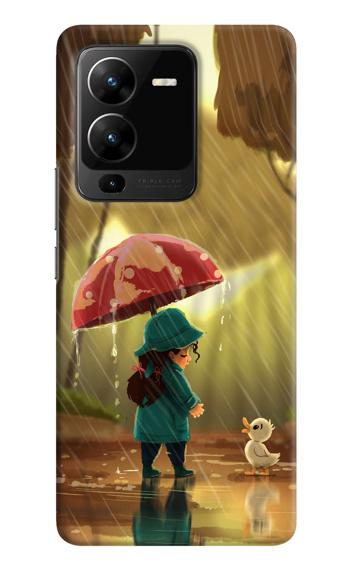 Rainy Day Vivo V25 Pro 5G Hard Case Back Cover by Casekaro