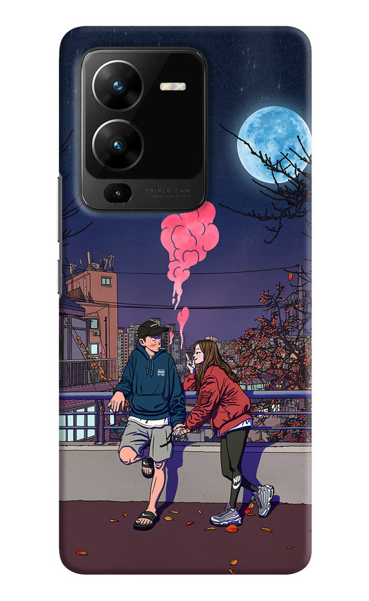 Chilling Couple Vivo V25 Pro 5G Hard Case Back Cover by Casekaro