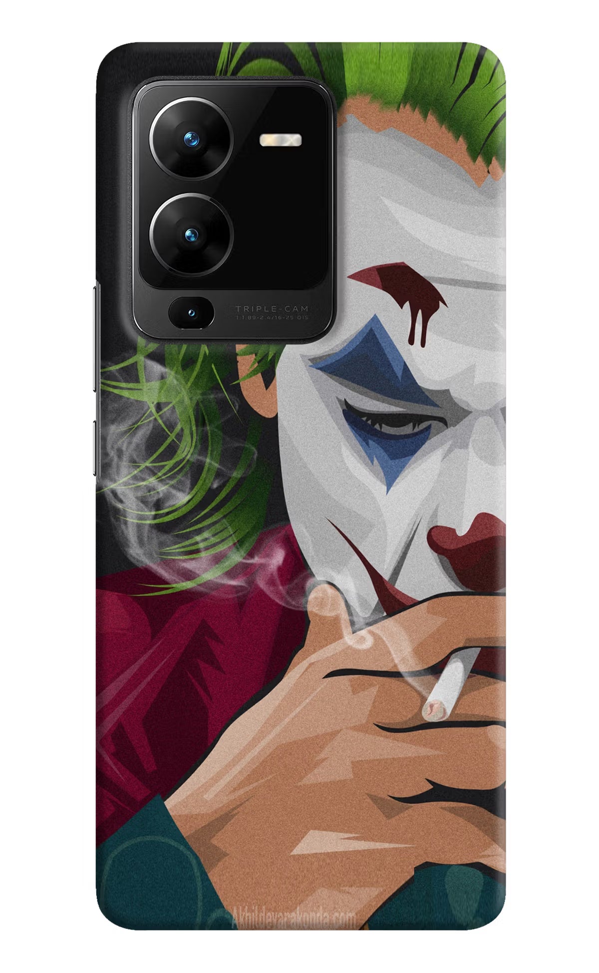 Joker Smoking Vivo V25 Pro 5G Hard Case Back Cover by Casekaro