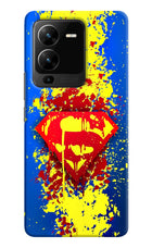 Superman logo Vivo V25 Pro 5G Hard Case Back Cover by Casekaro