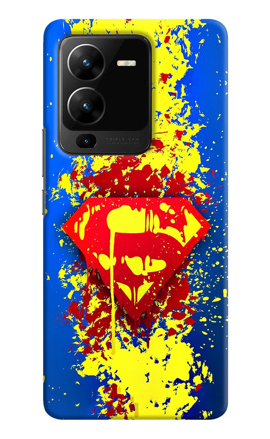 Superman logo Vivo V25 Pro 5G Hard Case Back Cover by Casekaro