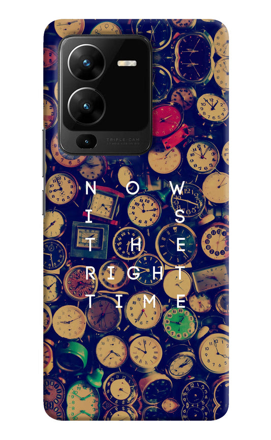 Now is the Right Time Quote Vivo V25 Pro 5G Hard Case Back Cover by Casekaro