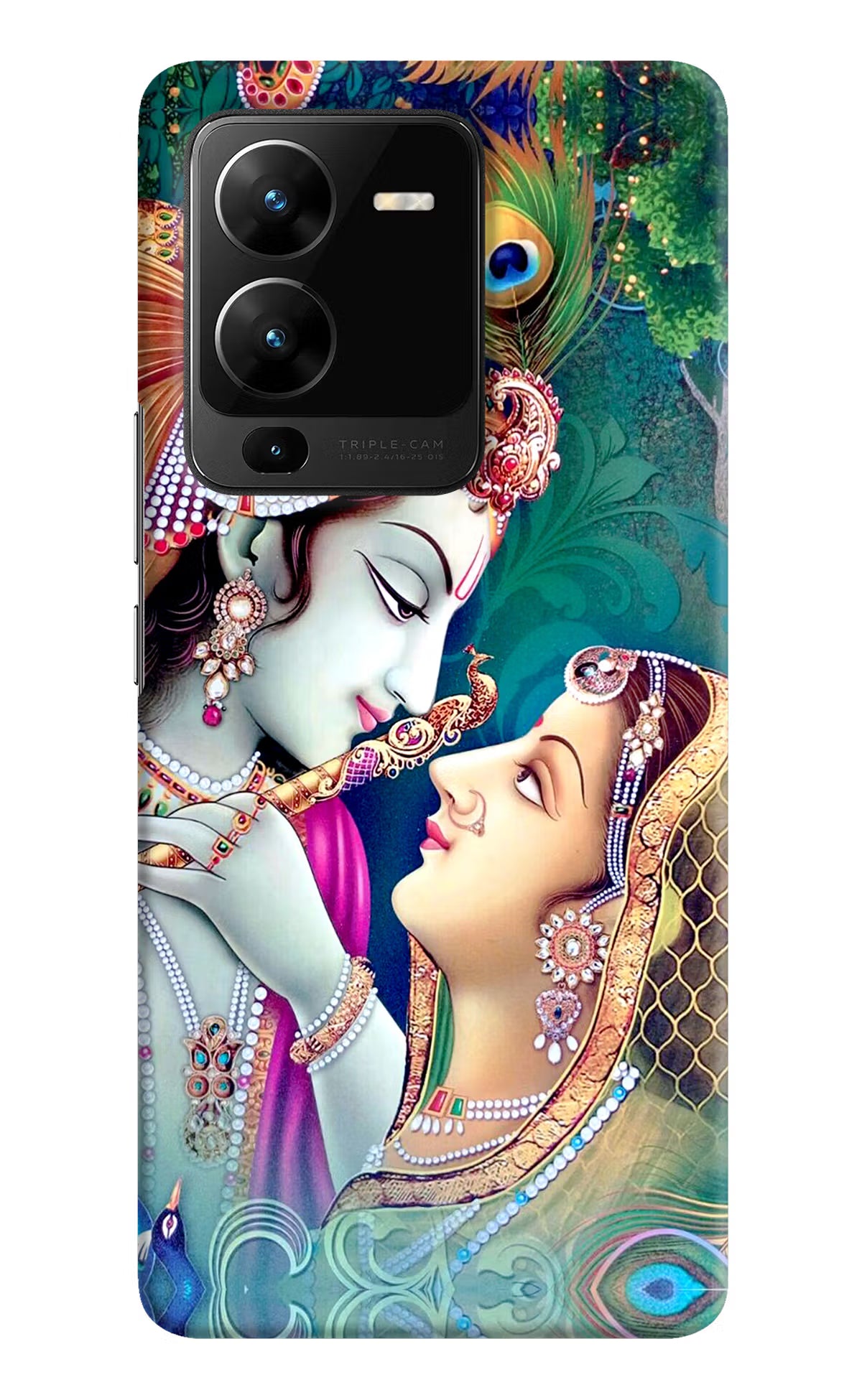Lord Radha Krishna Vivo V25 Pro 5G Hard Case Back Cover by Casekaro