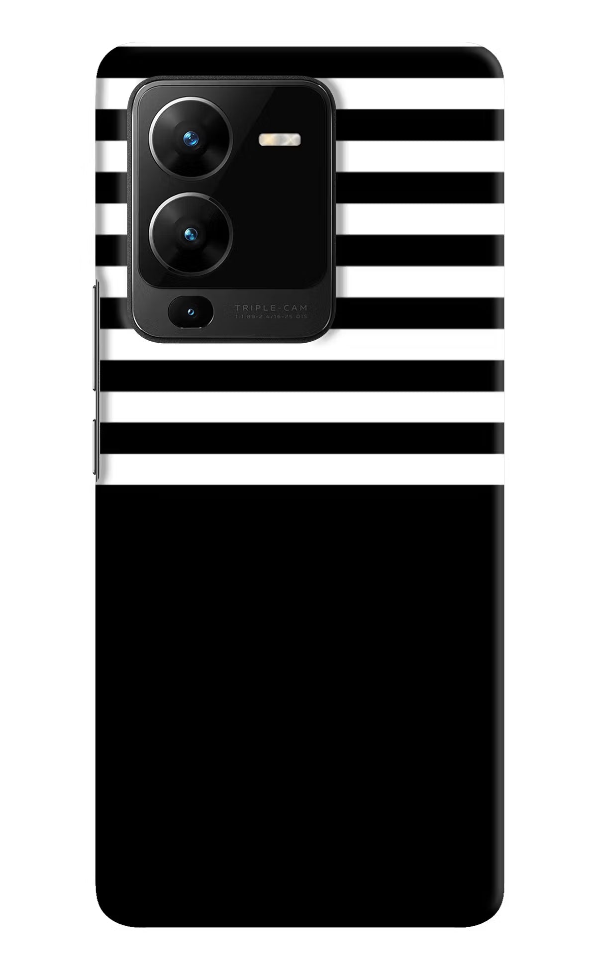 Black and White Print Vivo V25 Pro 5G Hard Case Back Cover by Casekaro