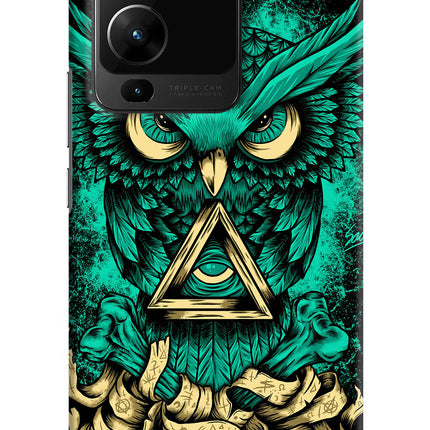 Green Owl Vivo V25 Pro 5G Hard Case Back Cover by Casekaro