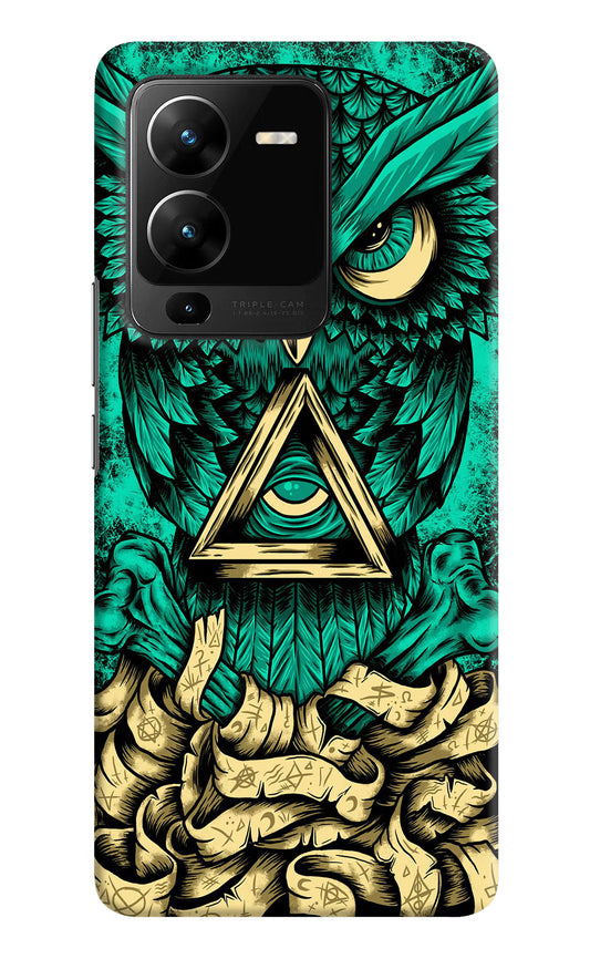 Green Owl Vivo V25 Pro 5G Hard Case Back Cover by Casekaro