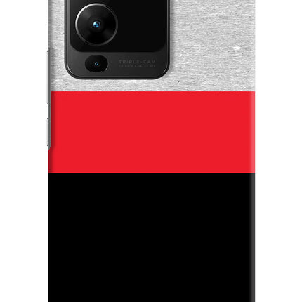 Tri Color Pattern Vivo V25 Pro 5G Hard Case Back Cover by Casekaro