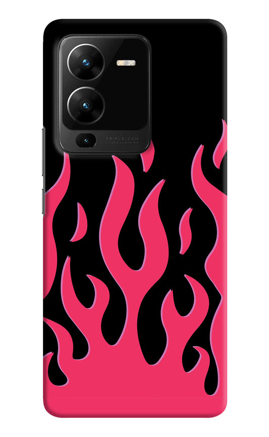 Fire Flames Vivo V25 Pro 5G Hard Case Back Cover by Casekaro