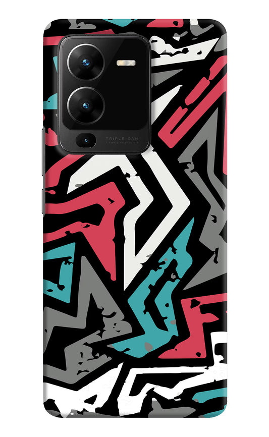 Geometric Graffiti Vivo V25 Pro 5G Hard Case Back Cover by Casekaro