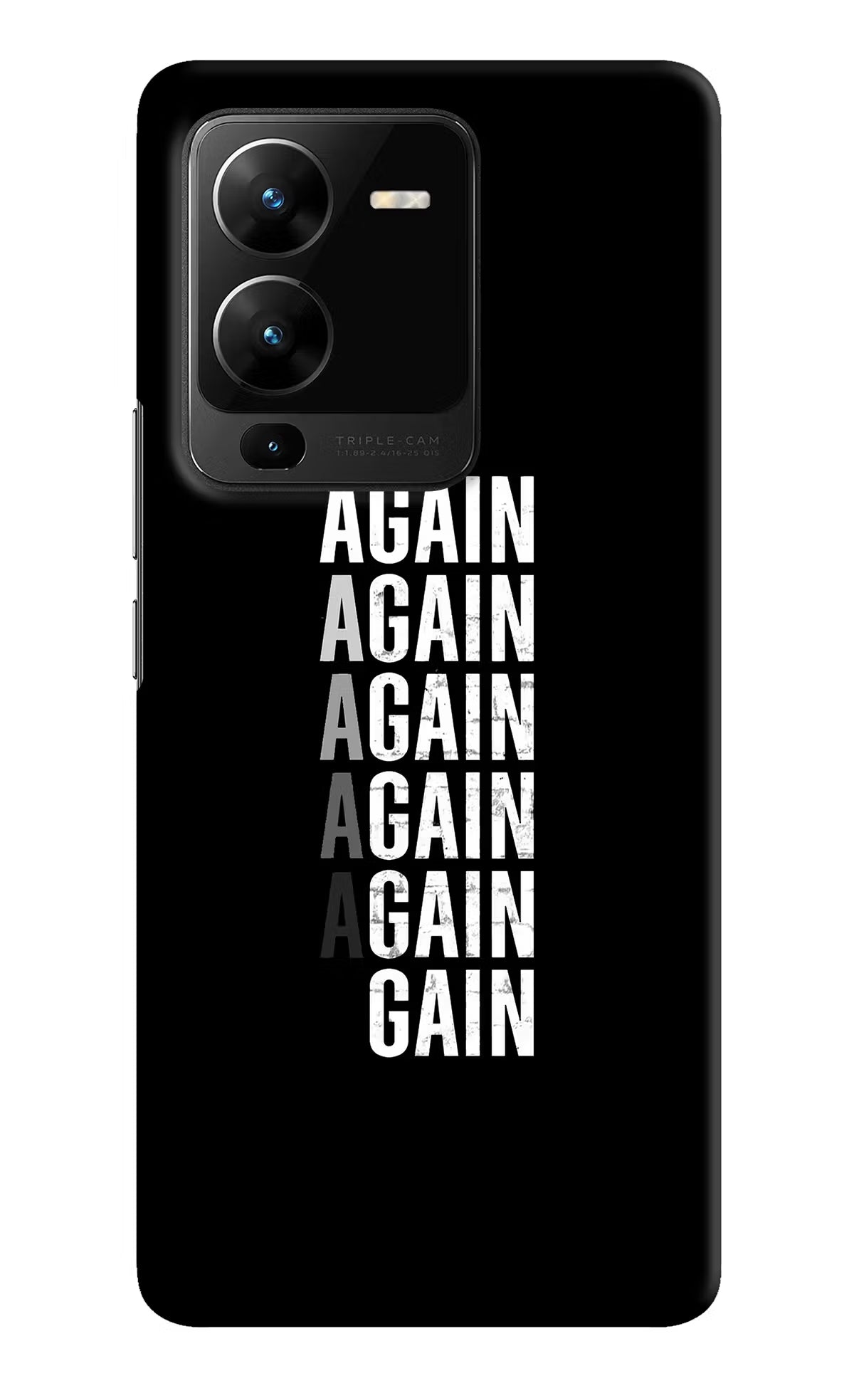 Again Again Gain Vivo V25 Pro 5G Hard Case Back Cover by Casekaro