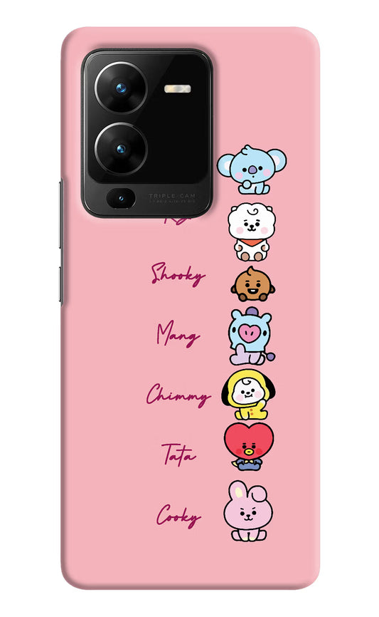 BTS names Vivo V25 Pro 5G Hard Case Back Cover by Casekaro
