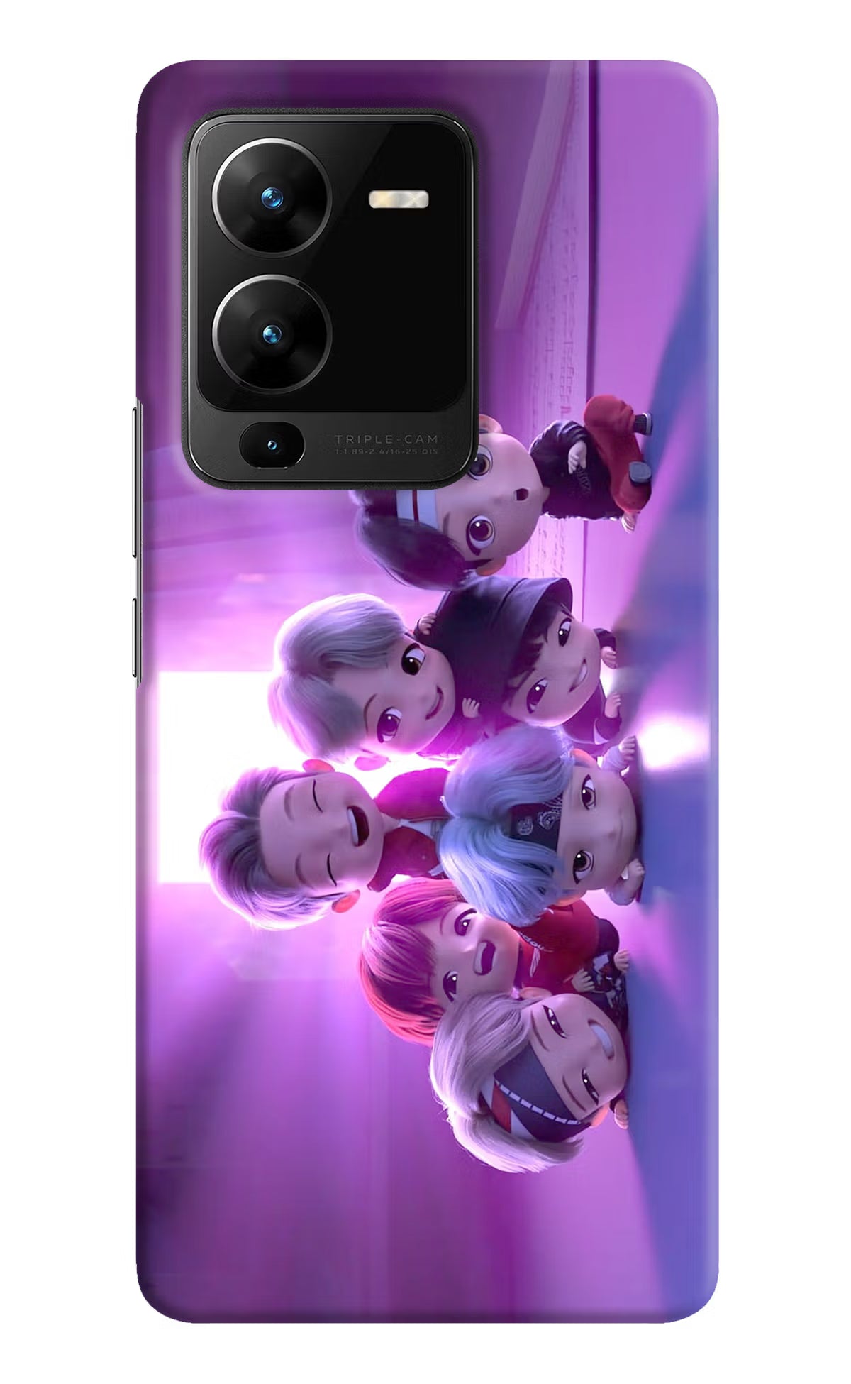 BTS Chibi Vivo V25 Pro 5G Hard Case Back Cover by Casekaro