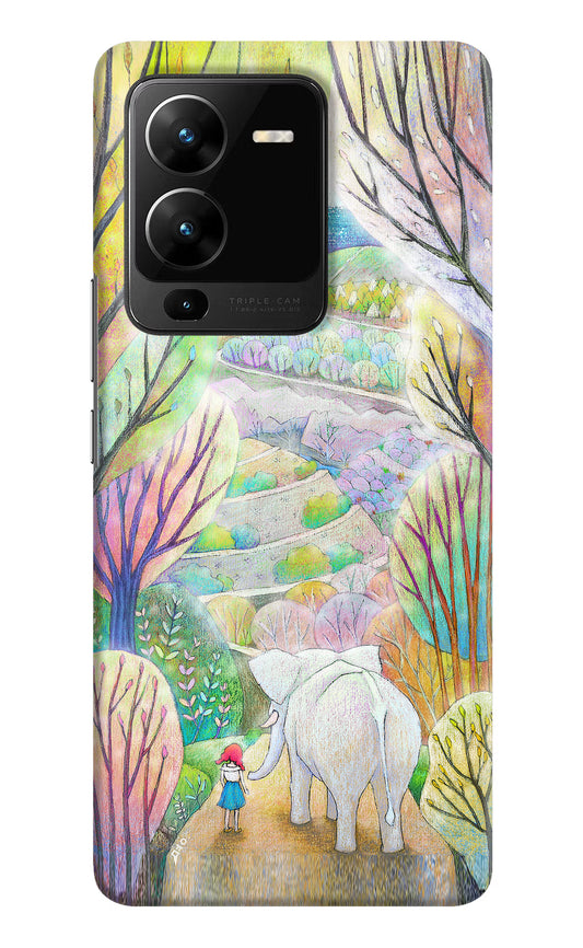 Nature Painting Vivo V25 Pro 5G Hard Case Back Cover by Casekaro