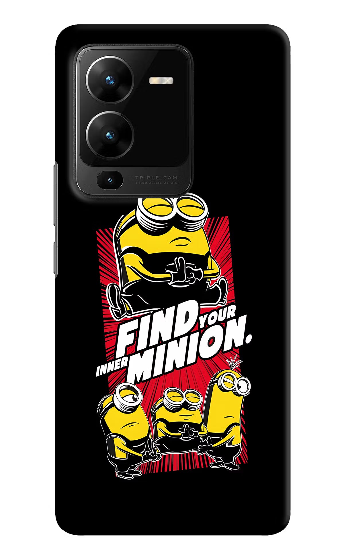 Find your inner Minion Vivo V25 Pro 5G Hard Case Back Cover by Casekaro