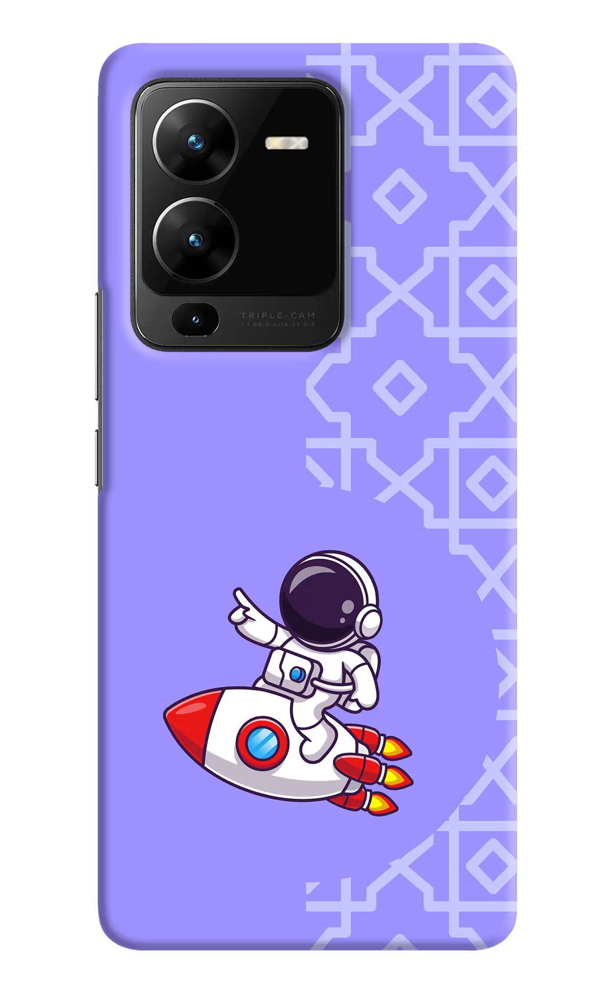 Cute Astronaut Vivo V25 Pro 5G Hard Case Back Cover by Casekaro