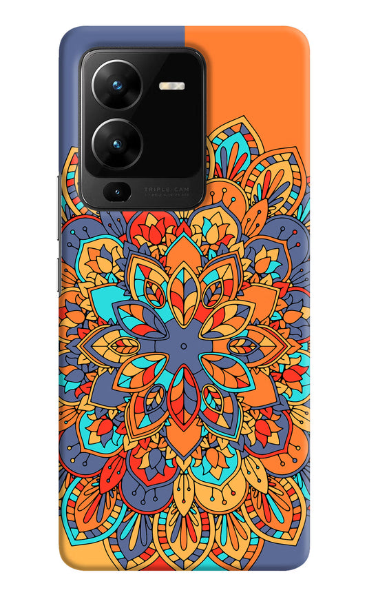 Color Mandala Vivo V25 Pro 5G Hard Case Back Cover by Casekaro