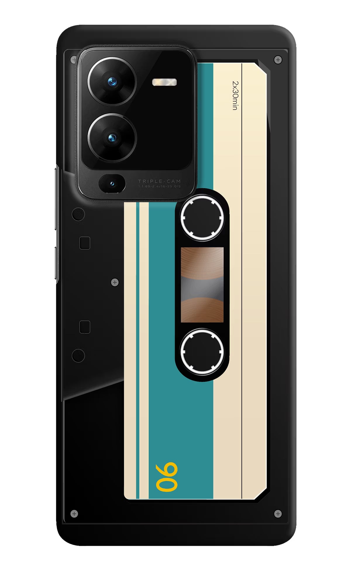 Cassette Vivo V25 Pro 5G Hard Case Back Cover by Casekaro