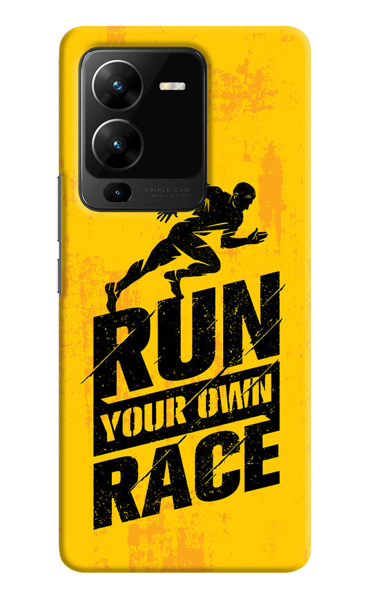 Run Your Own Race Vivo V25 Pro 5G Hard Case Back Cover by Casekaro