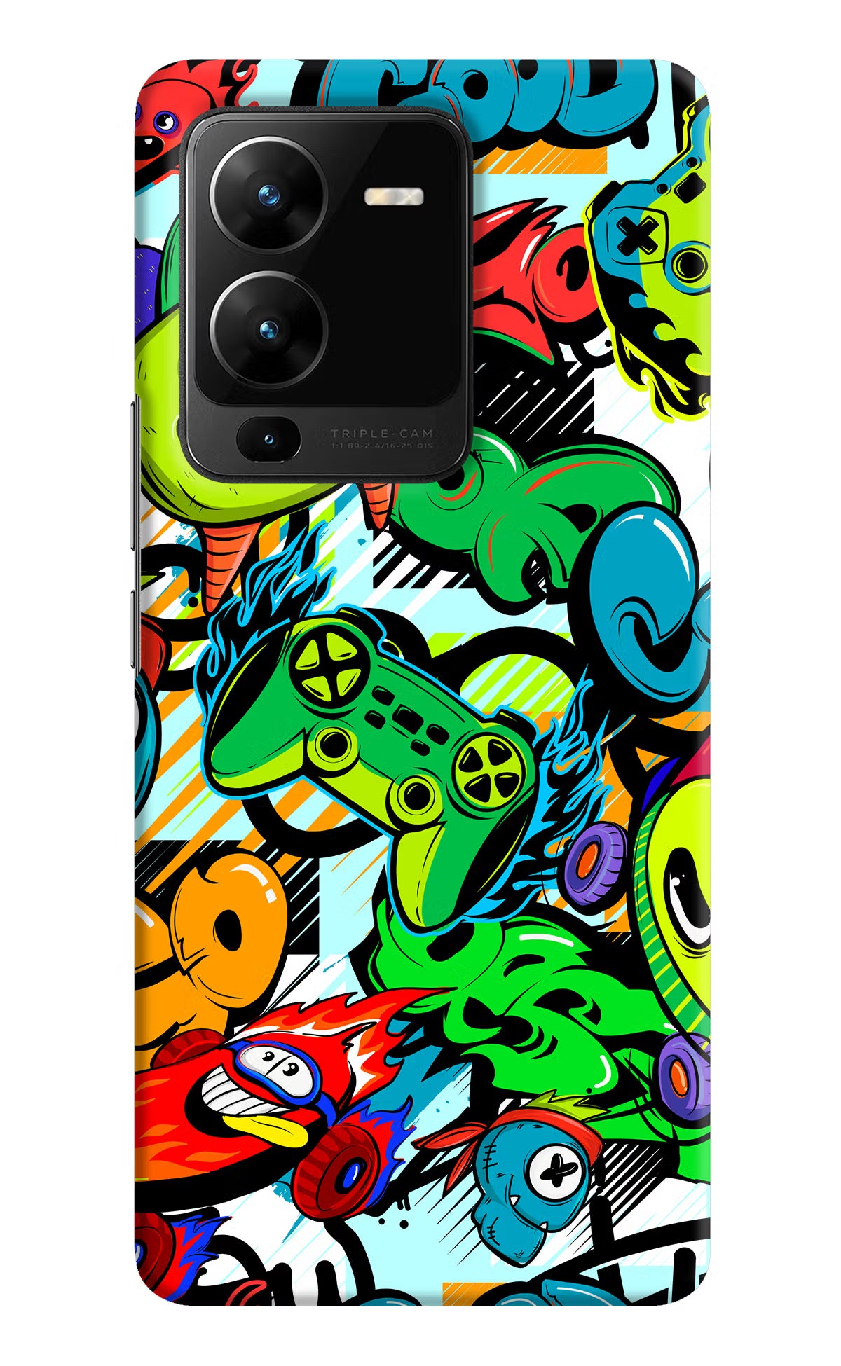 Game Doodle Vivo V25 Pro 5G Hard Case Back Cover by Casekaro