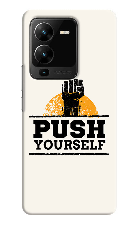Push Yourself Vivo V25 Pro 5G Hard Case Back Cover by Casekaro