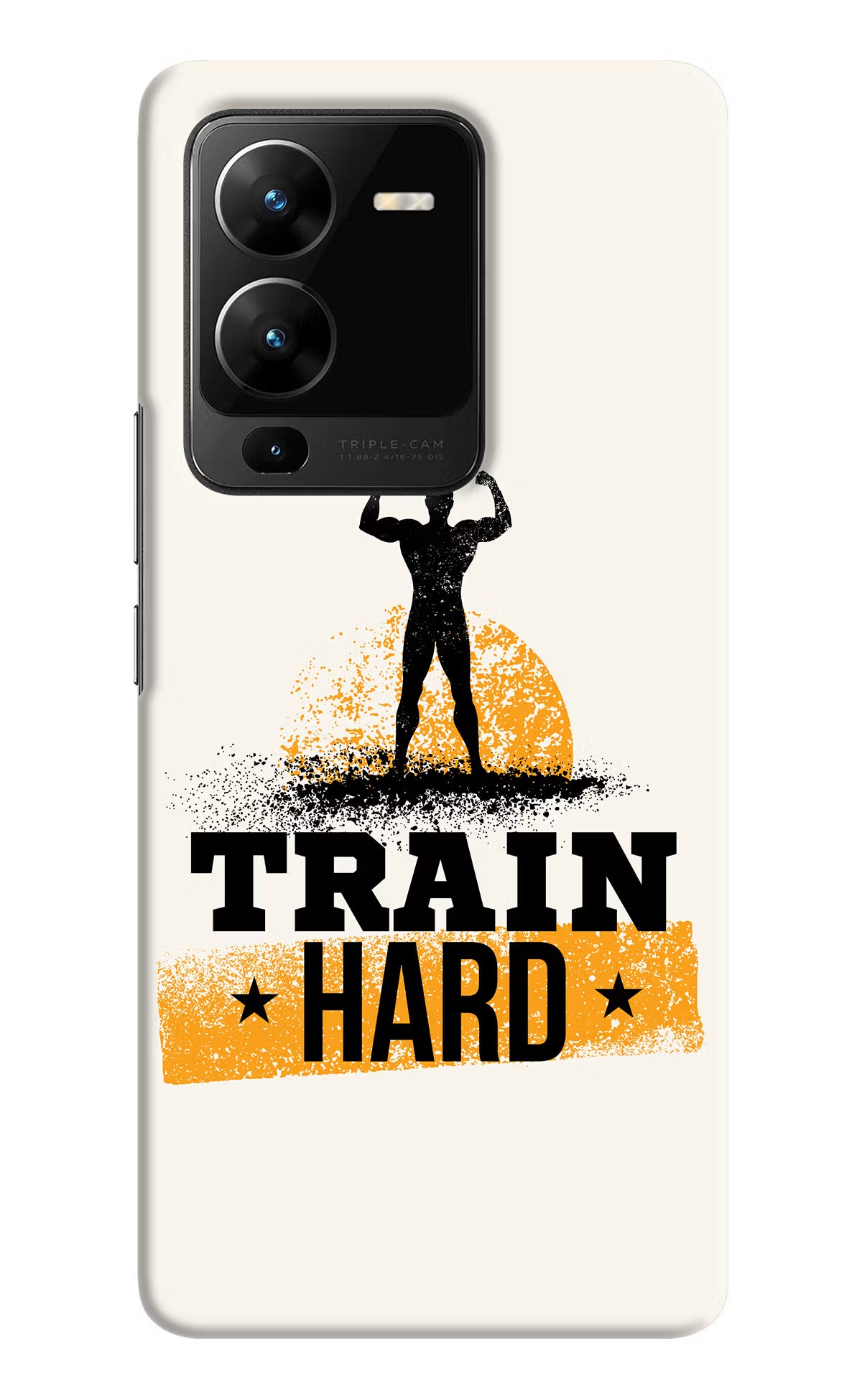 Train Hard Vivo V25 Pro 5G Hard Case Back Cover by Casekaro