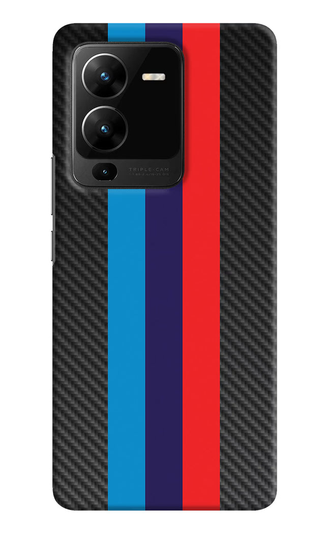 BMW Stripes Pattern Vivo V25 Pro 5G Hard Case Back Cover by Casekaro