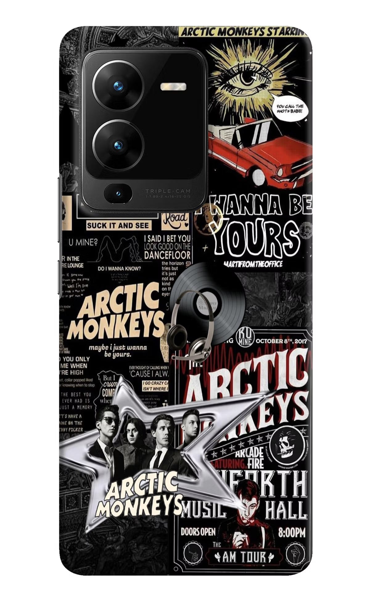 Arctic Monkeys Vivo V25 Pro 5G Hard Case Back Cover by Casekaro