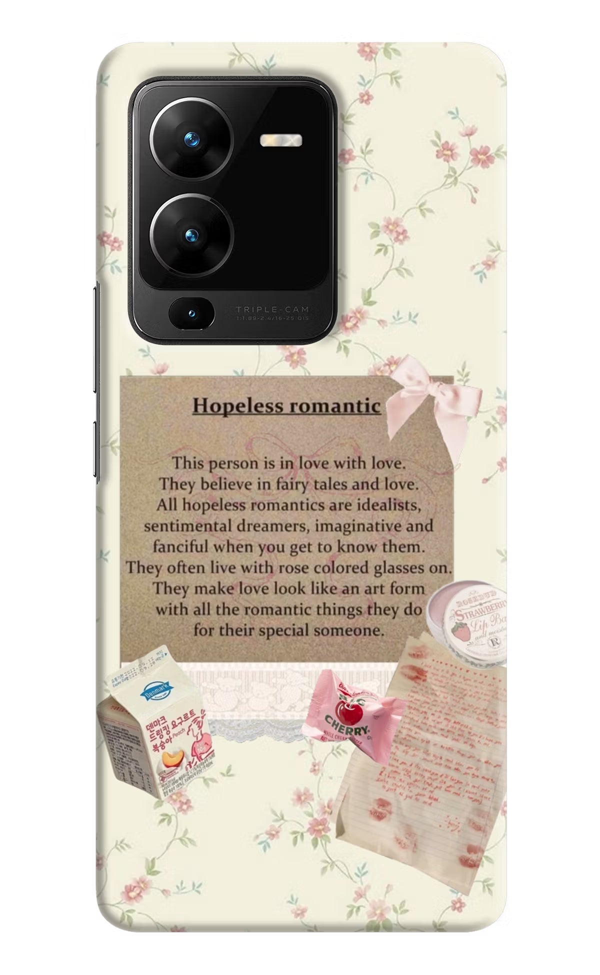 Hopeless Romantic Vivo V25 Pro 5G Hard Case Back Cover by Casekaro