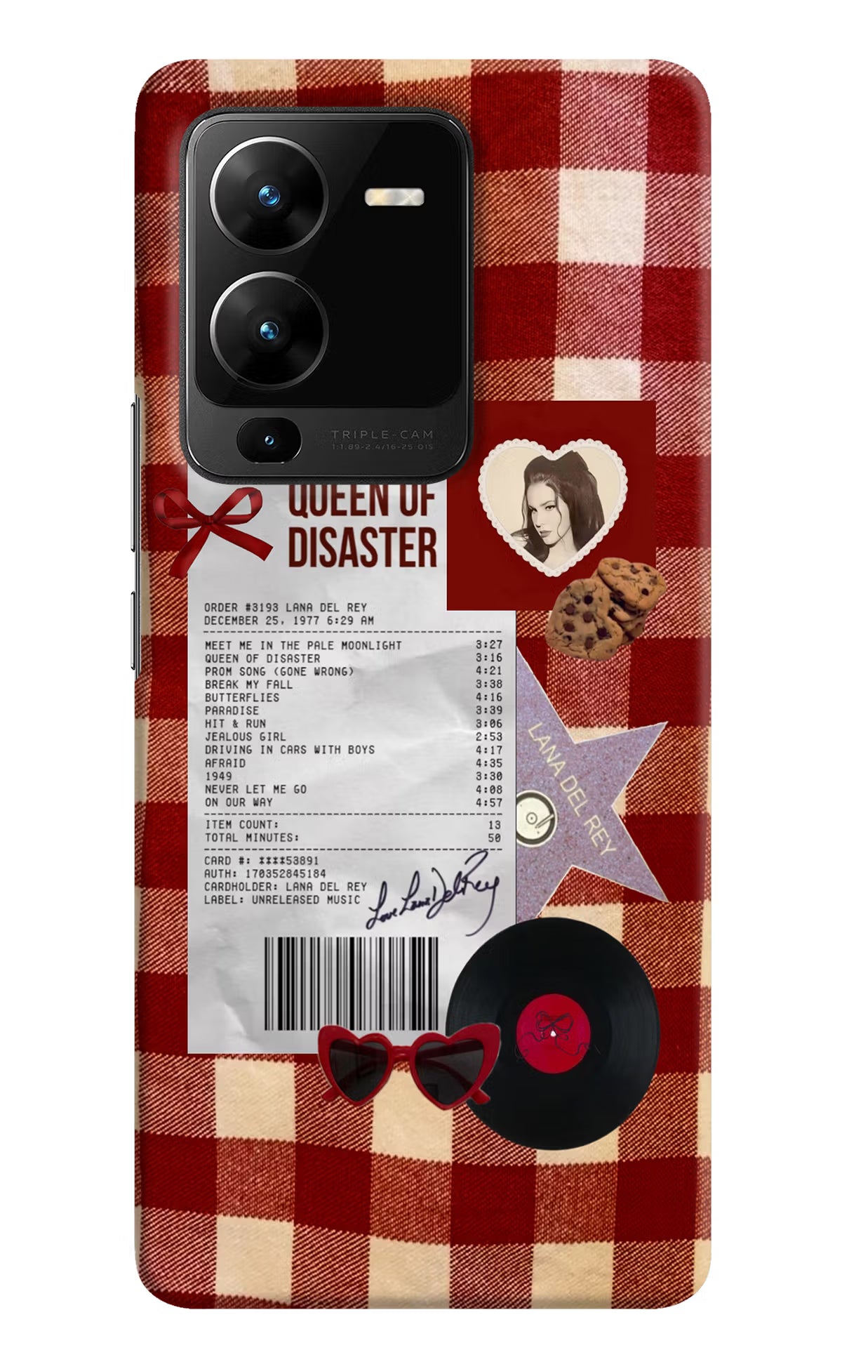Queen of Disaster Vivo V25 Pro 5G Hard Case Back Cover by Casekaro