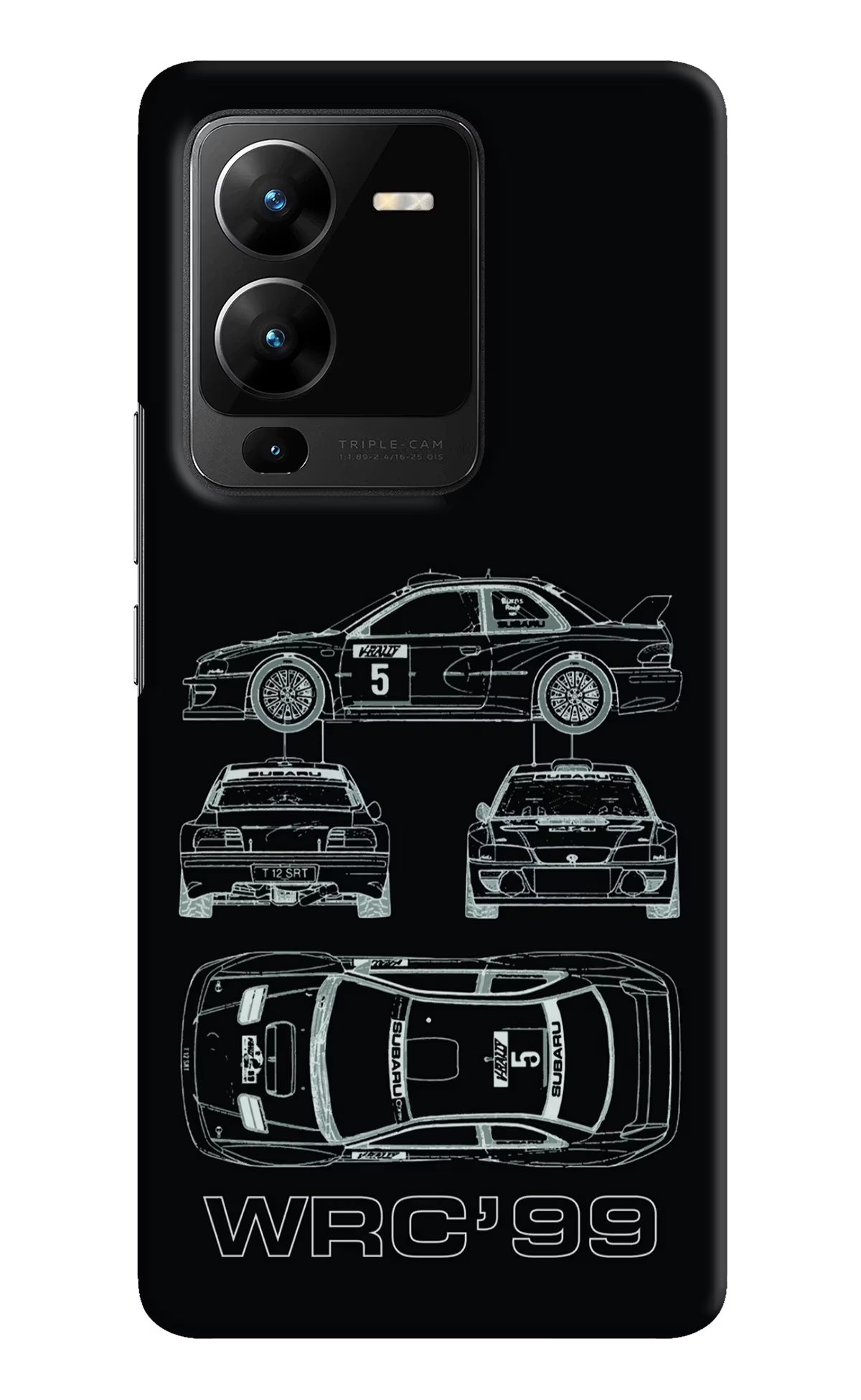 WRC'99 Vivo V25 Pro 5G Hard Case Back Cover by Casekaro