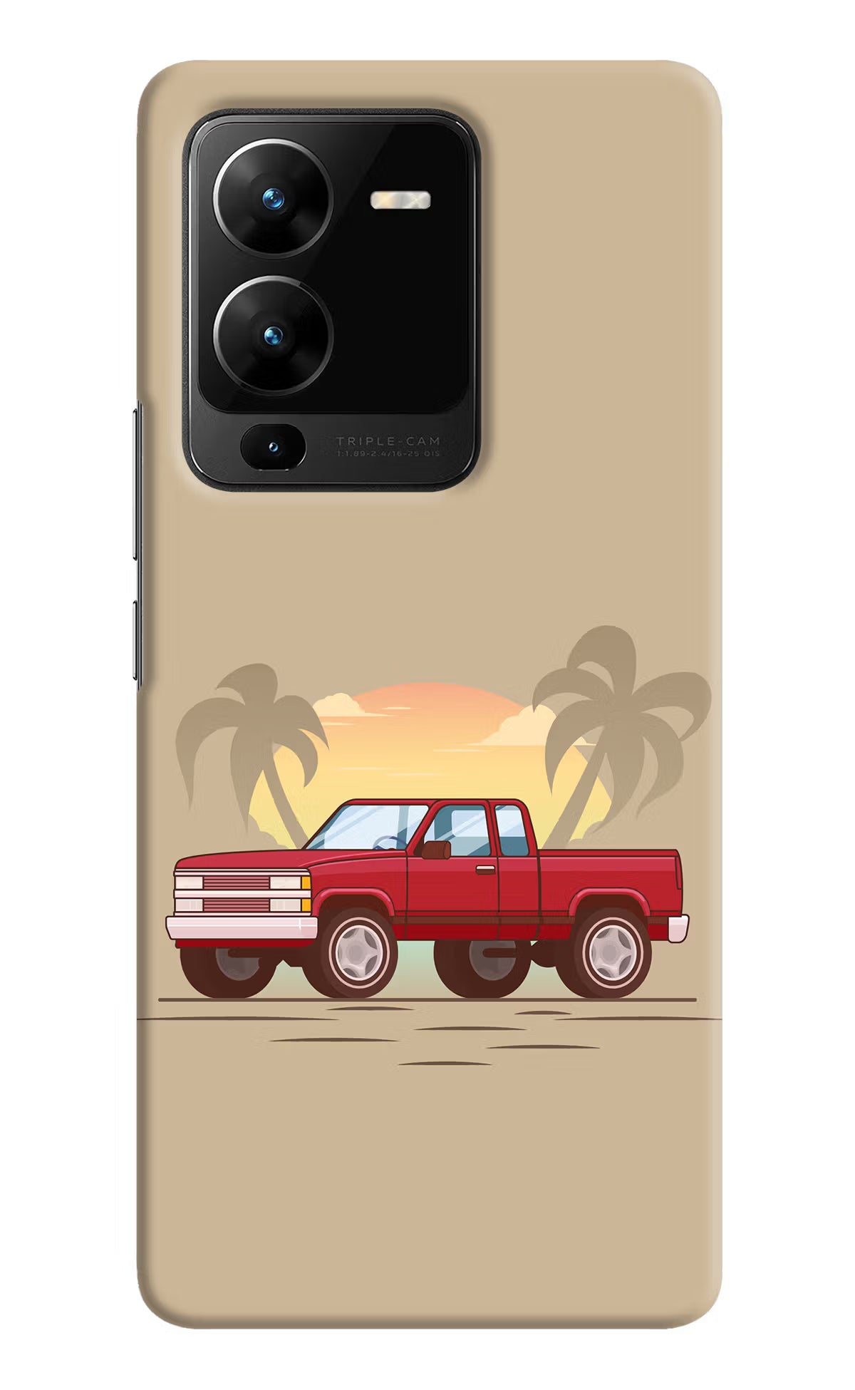Desert Classic Drive Vivo V25 Pro 5G Hard Case Back Cover by Casekaro