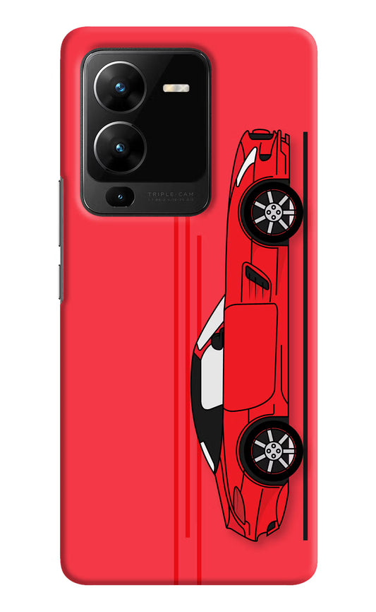 Red Velocity Vivo V25 Pro 5G Hard Case Back Cover by Casekaro