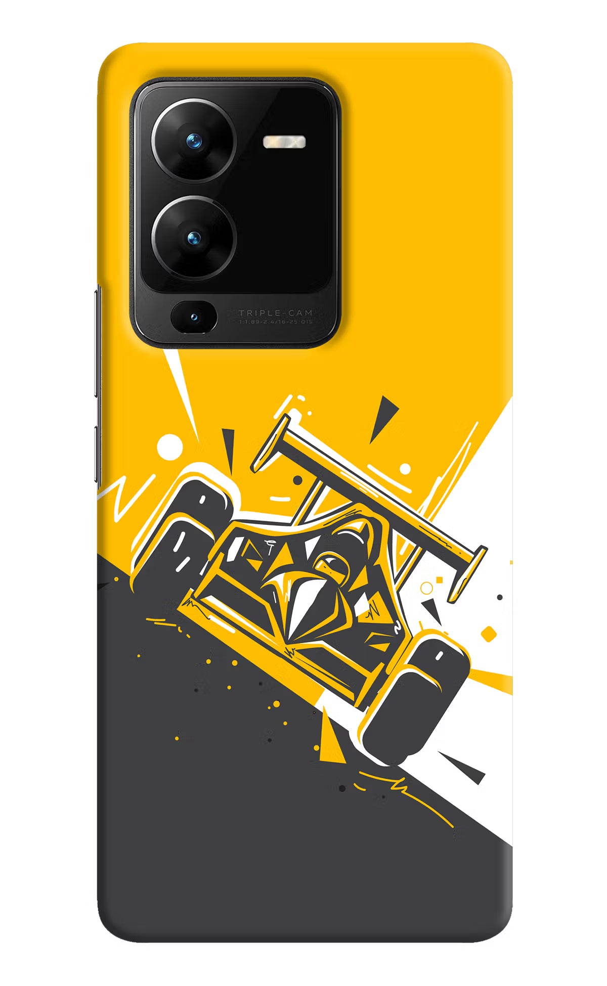 Track King Vivo V25 Pro 5G Hard Case Back Cover by Casekaro