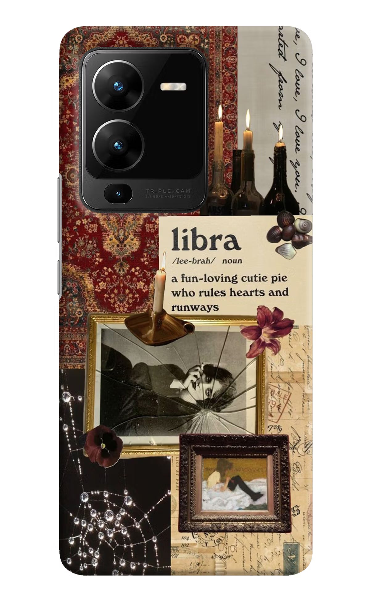 Libra Zodiac Vivo V25 Pro 5G Hard Case Back Cover by Casekaro