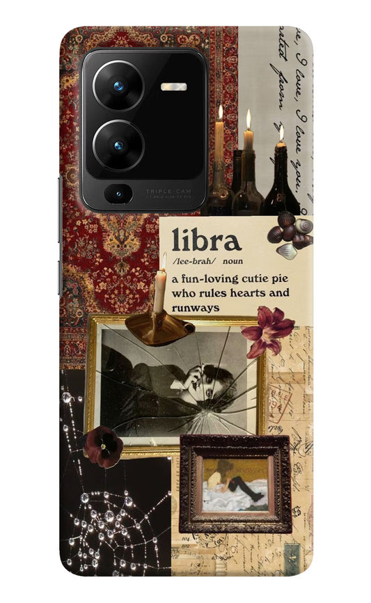 Libra Zodiac Vivo V25 Pro 5G Hard Case Back Cover by Casekaro