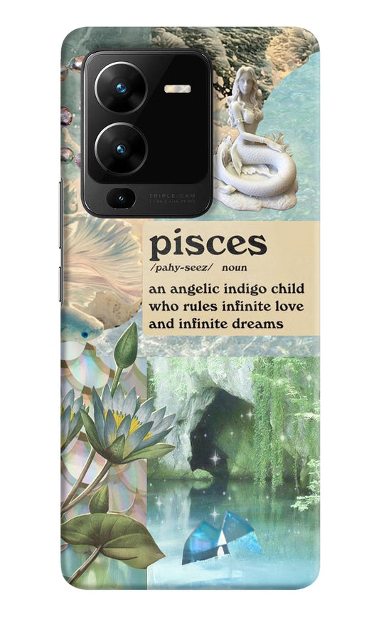Pisces Zodiac Vivo V25 Pro 5G Hard Case Back Cover by Casekaro
