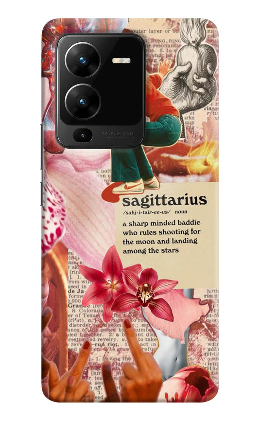 Sagittarius Zodiac Vivo V25 Pro 5G Hard Case Back Cover by Casekaro