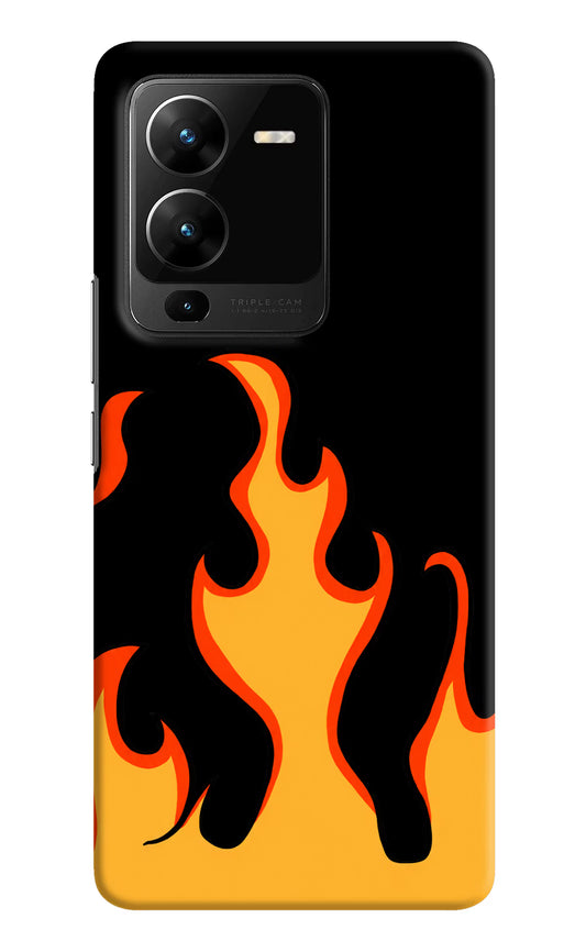Fired Up – Black Vivo V25 Pro 5G Hard Case Back Cover by Casekaro
