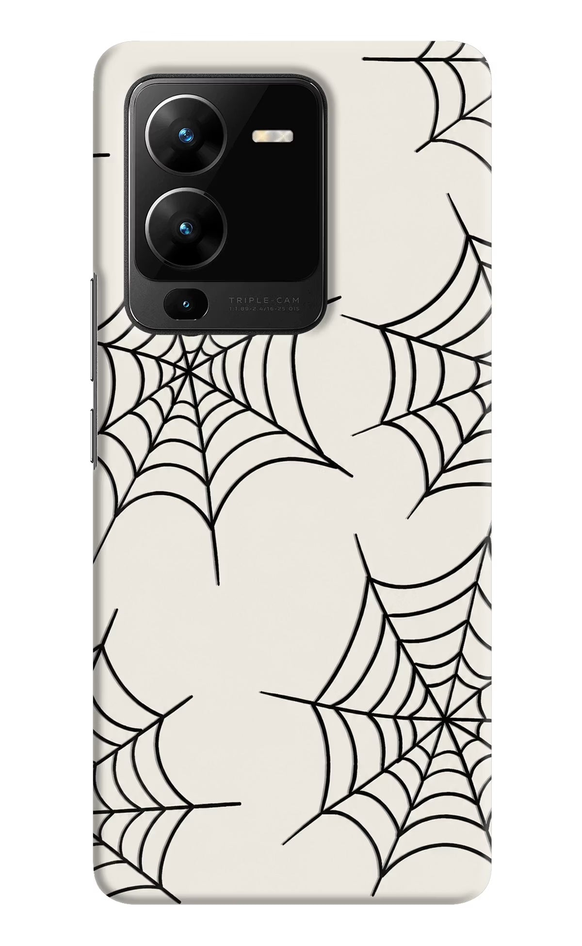 Spider Web Vivo V25 Pro 5G Hard Case Back Cover by Casekaro