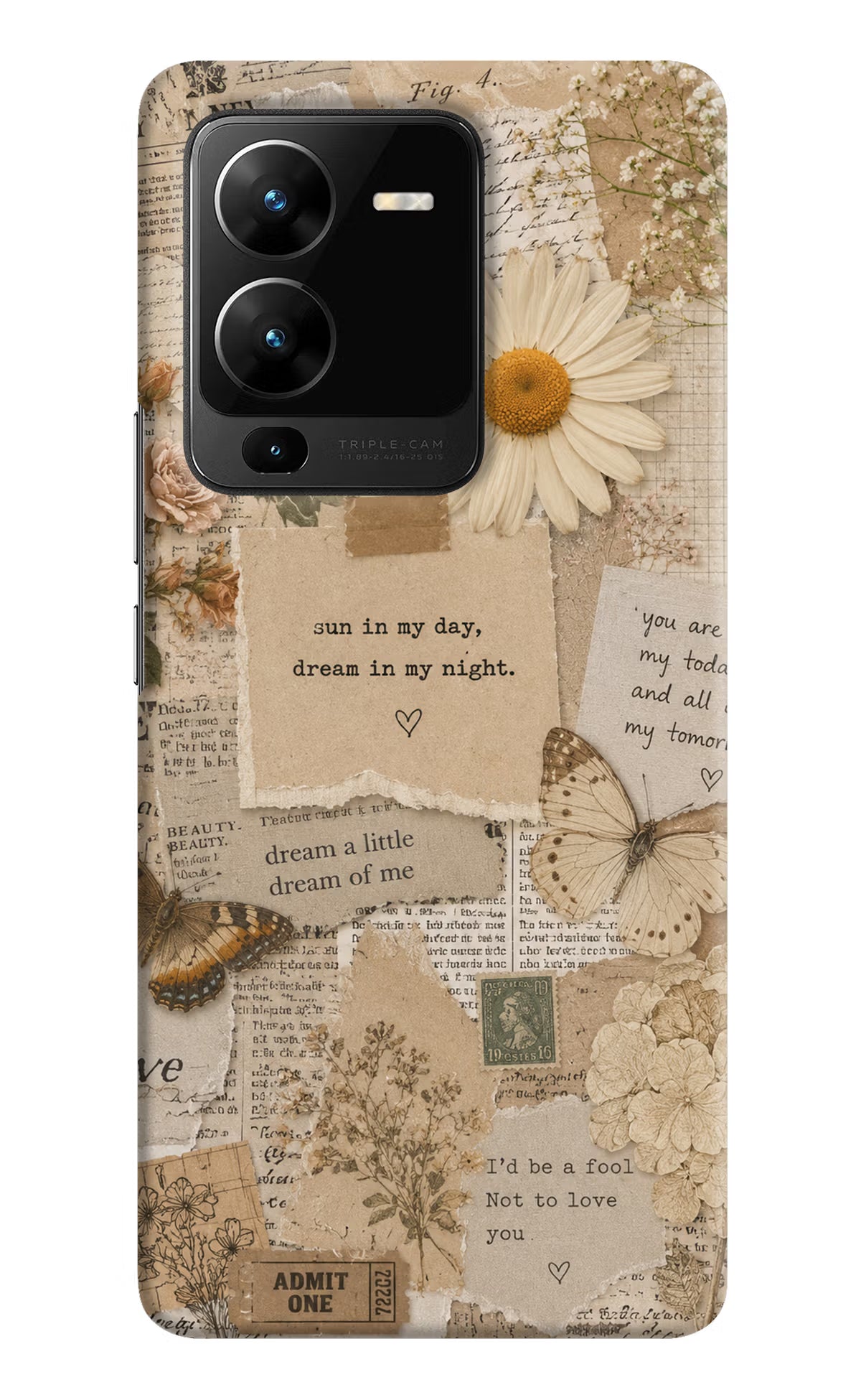 Vintage case Vivo V25 Pro 5G Back Cover