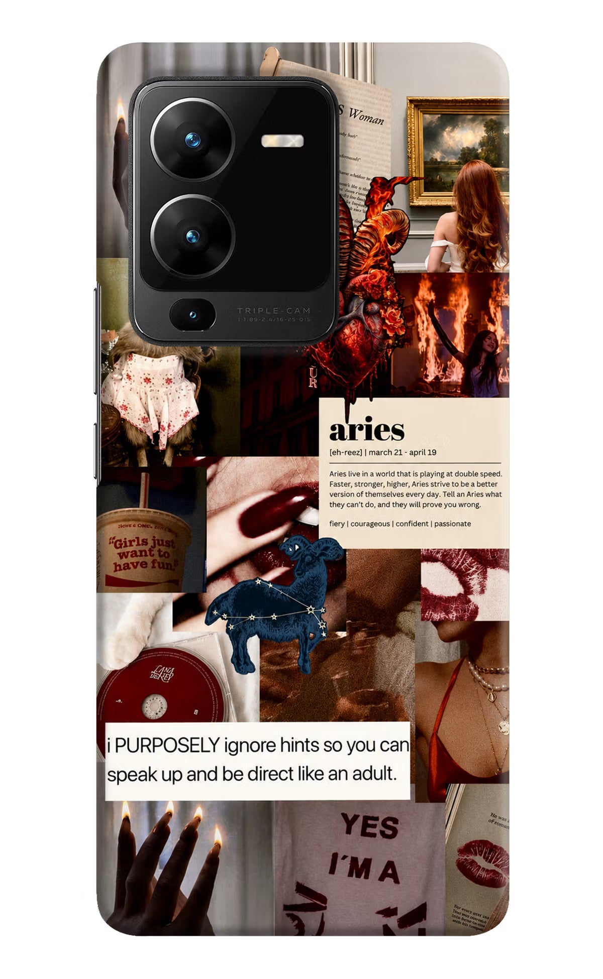 Zodiac Aries Vivo V25 Pro 5G Back Cover