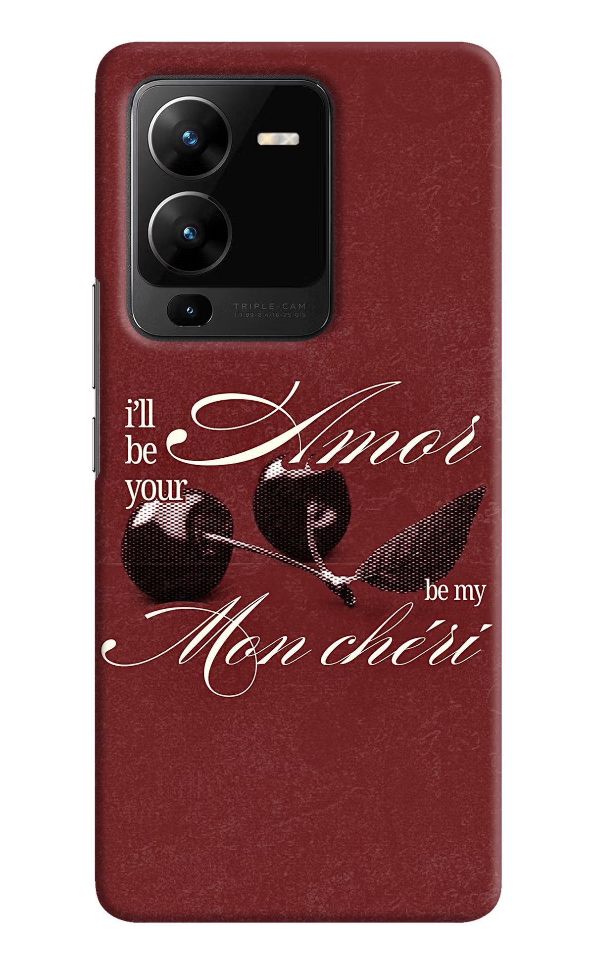Velvet Cherry Vivo V25 Pro 5G Back Cover
