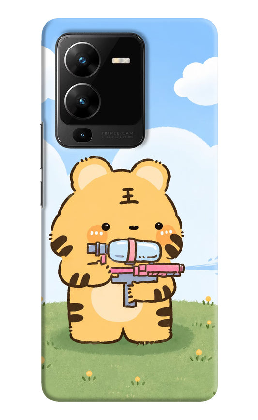 Tiger Treat Vivo V25 Pro 5G Hard Case Back Cover by Casekaro