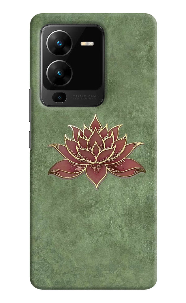 Lotus Grace Vivo V25 Pro 5G Hard Case Back Cover by Casekaro