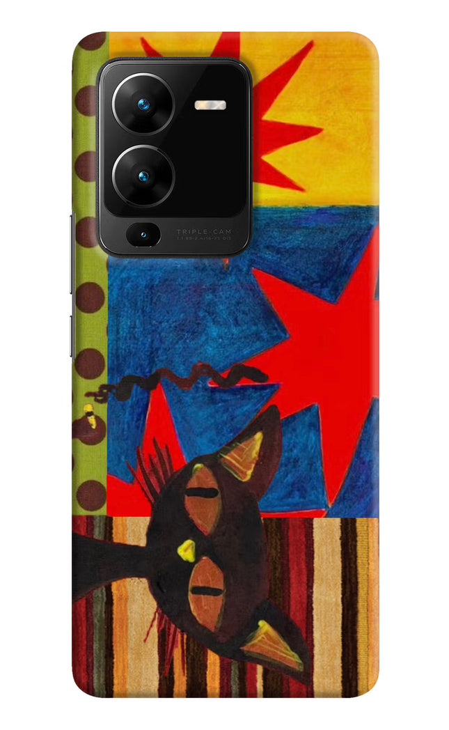 Pop Cat Vivo V25 Pro 5G Hard Case Back Cover by Casekaro
