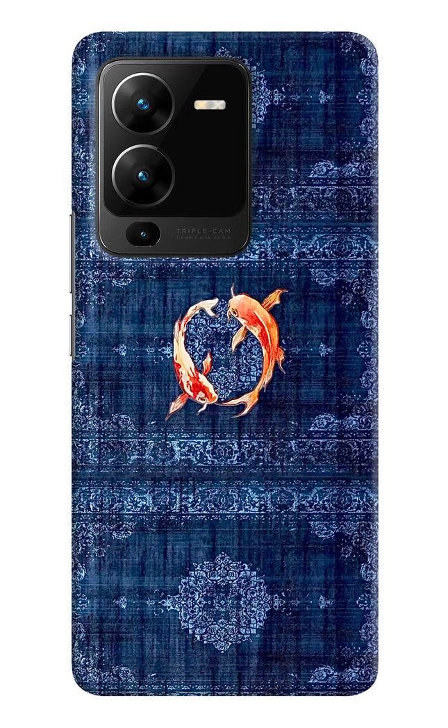 Koi Blue Vivo V25 Pro 5G Hard Case Back Cover by Casekaro