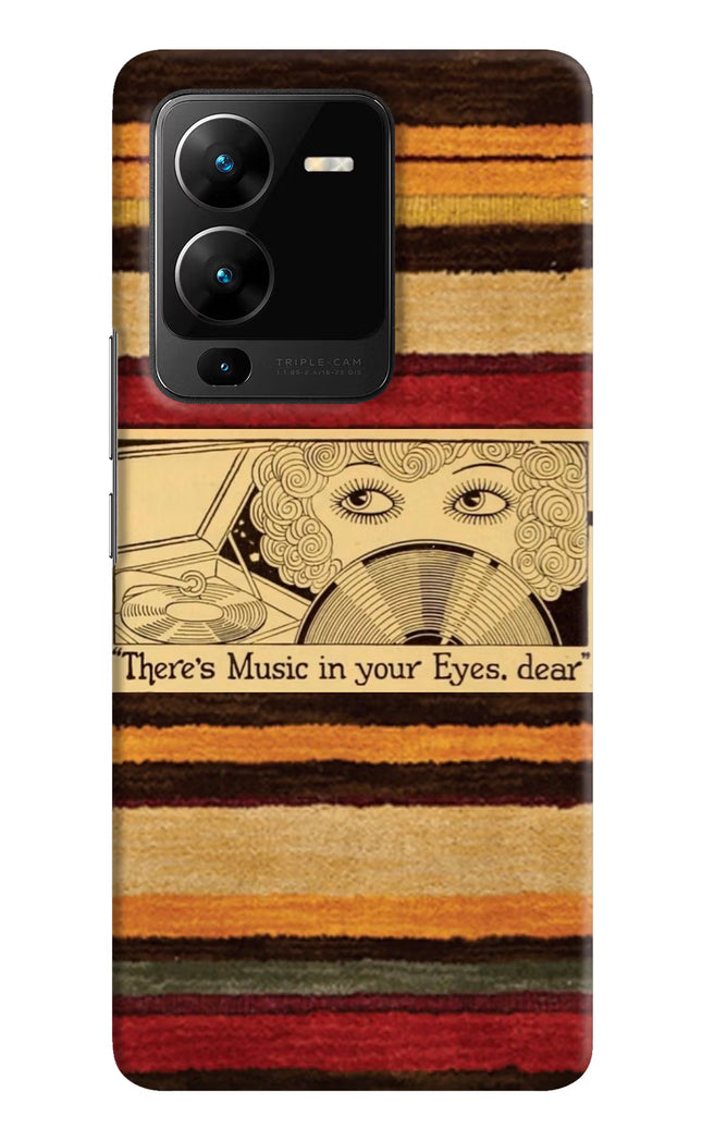 Vinyl Stripes Vivo V25 Pro 5G Hard Case Back Cover by Casekaro