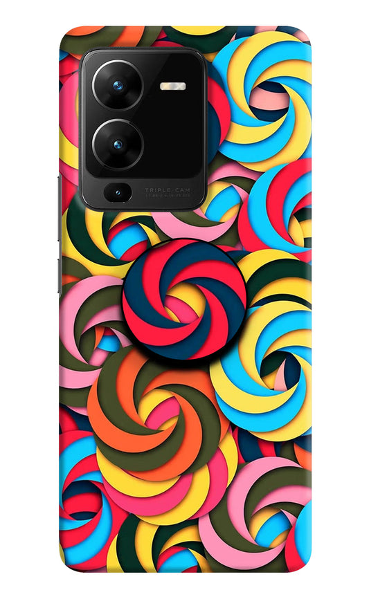 Spiral Pattern Vivo V25 Pro 5G Pop Case by Casekaro