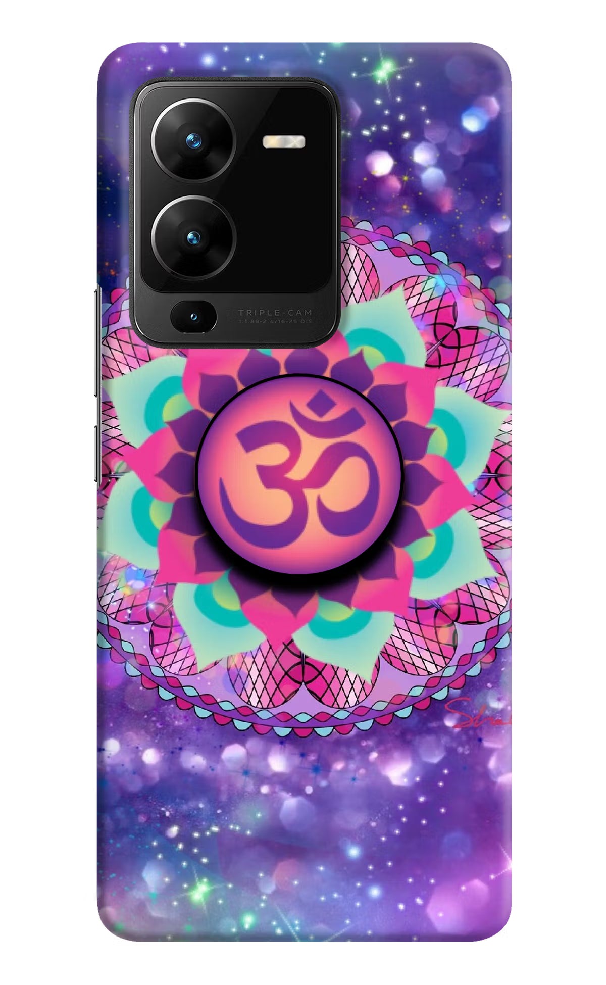 Om Purple Vivo V25 Pro 5G Pop Case by Casekaro