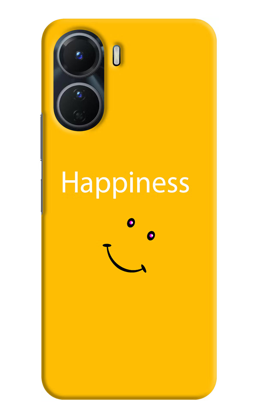 Happiness With Smiley Vivo Y16 Back Cover, Hard case
